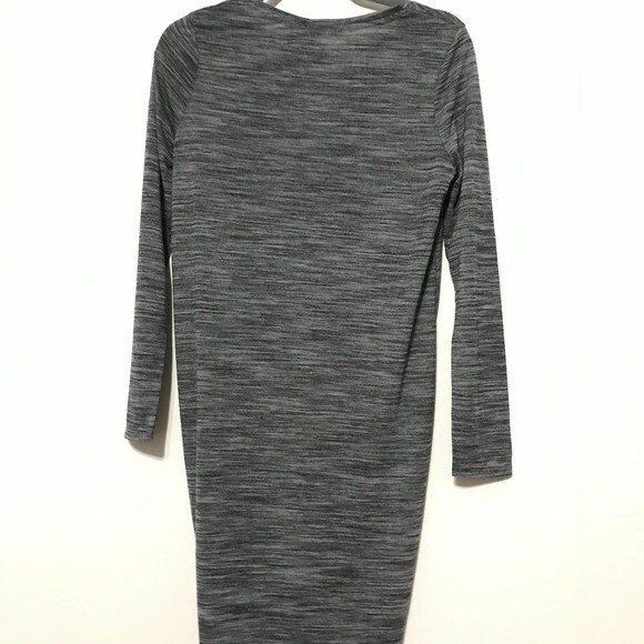 Cotton On gray duster dress Nellie Long sleeve tunic with front knot size M - Picture 2 of 8